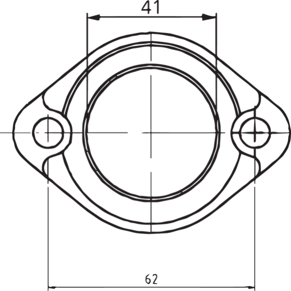 Carburetor Mounting Flange Black-0