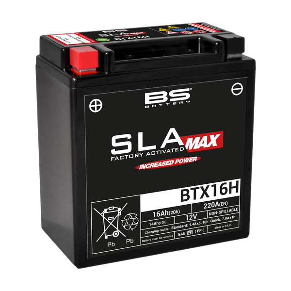 Sla Max Factory- Activated Agm Maintenance-free Battery [60873] Black