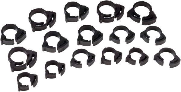 MOOSE RACING Nylon Ratchet Clamps Black 