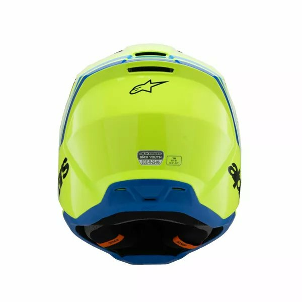 Alpinestars Youth S-m3 Radium Helmet Black, Blue, Yellow -3