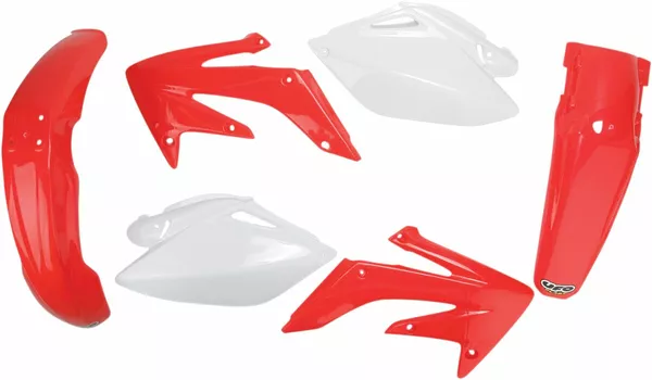 Full Body Replacement Plastic Kit Red, White-2