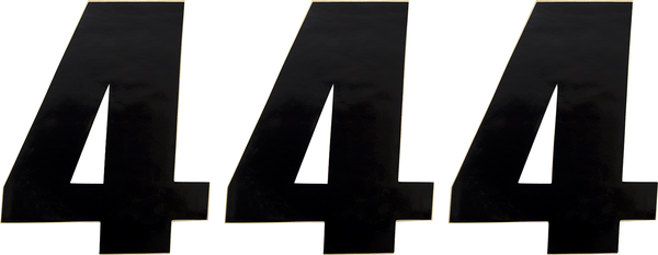 MOOSE RACING Vinyl Race Numbers Black -0