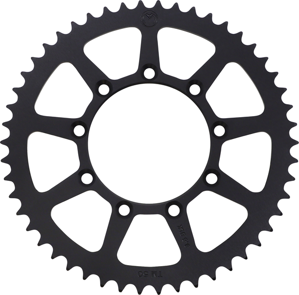 MOOSE RACING Rear Aluminum Sprocket Black, Powder-coated -0