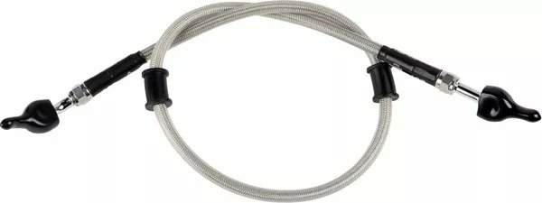 MOOSE RACING Stainless Steel Braided Brake Line -0