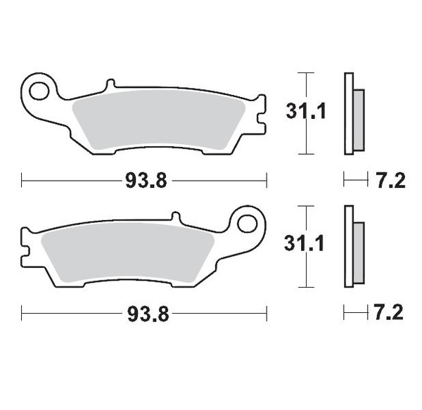 Racing Gp Sinderpro Offroad Brake Pads