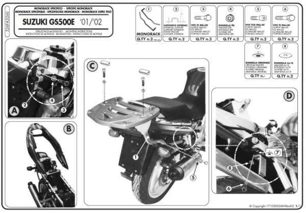 Cadru Principal Kappa SUZUKI GS 500 E '01-'07/GS 500 F '04