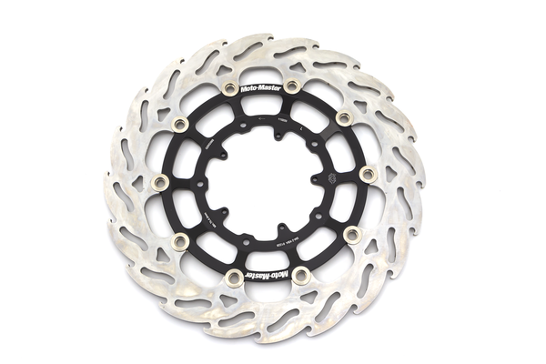 Flame Series Floating Rotor Black, Silver, Stainless Steel