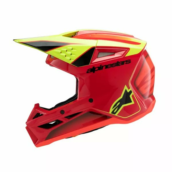 Alpinestars Youth S-m3 Fray Helmet Black, Red, Yellow -4