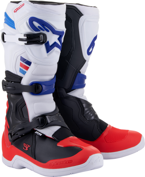 Cizme Alpinestars Tech 3 White/Red/Black-0