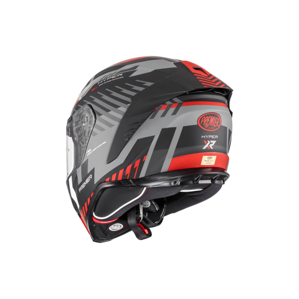 Casca Premier Hyper Carbon XR Rosu/Negru/Gri-4