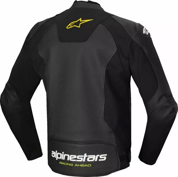 Alpinestars Faster V3 Airflow Leather Jacket Black, White -1