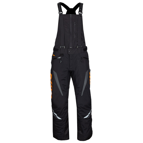 Pantaloni Snowmobil Klim Keweenaw Bib Insulated Black - Strike Orange-6