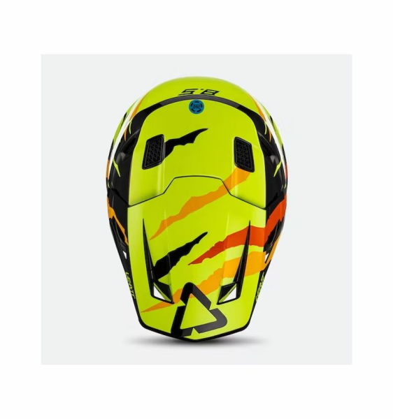 Casca Leatt 8.5 V23 Citrus Tiger Black/Fluo Yellow/Orange  (Ochelari Velocity 5.5 Cadou)-1