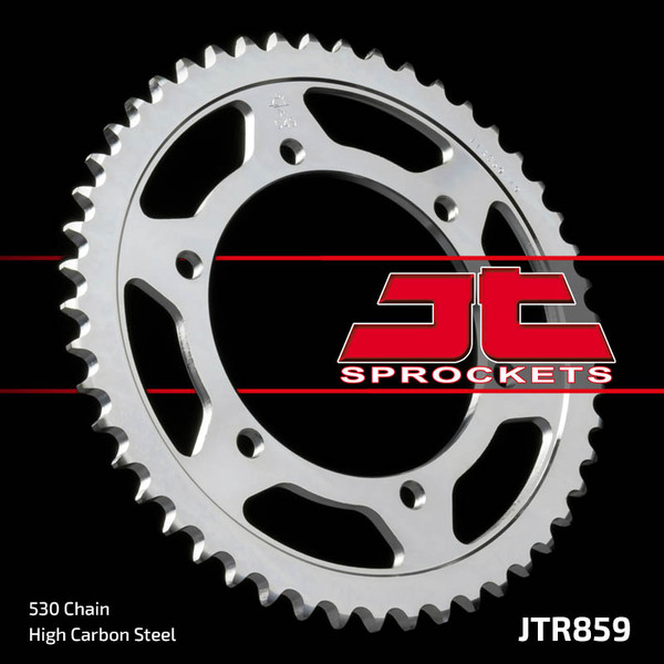 JT SPROCKETS Induction Hardened Black Zinc Finish Rear Sprocket Black, Zinc -0