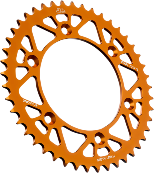 JT SPROCKETS Racelite Aluminum Rear Sprocket Orange 