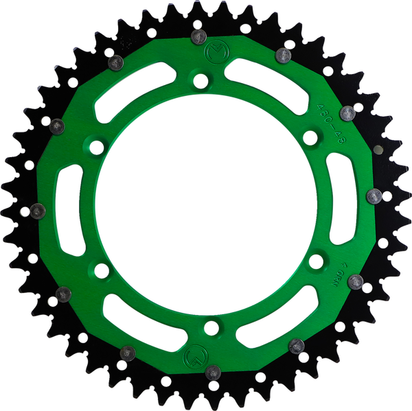 MOOSE RACING Dual Sprocket Green 