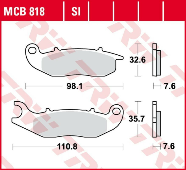 Placute frana fata TRW Sinterizate OFFROAD AJP PR3 / PR4 / PR5 '13 -/DERBI TERRA / CITY CROSS 125 '08 -'16/HONDA CRF 250L / M / R '13 -/PIAGGIO LIBERTY / MEDLEY 125/150 '16 -/RIJEJU 125 MARATHON PRO '11-/ GAS GAS EC 250/300 '12 -'16