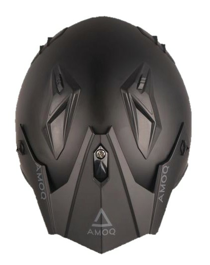 AMOQ Blister Jet Helmet Black XS-1