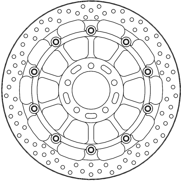 Halo Series Floating Racing Rotor Stainless Steel