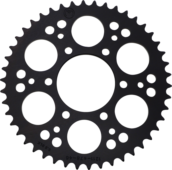 MOOSE RACING Rear Aluminum Sprocket Black -0