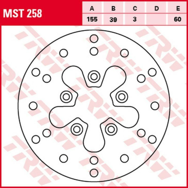 Disc frana fata TRW MALAGUTI F-10 JETLINE 50 '92 -'98/YESTERDAY 50 '97 -'01/PEUGEOT ZENITH 50 '96 -'98