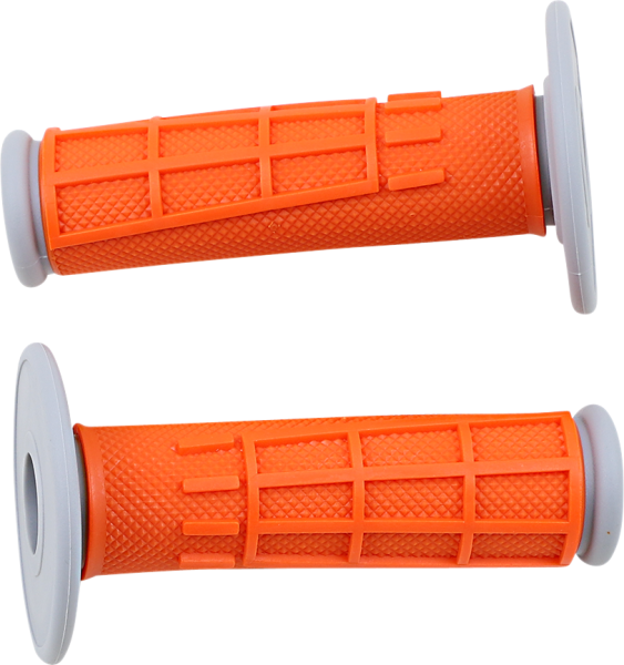 MOOSE RACING Comp Diamond Half Waffle Grips Orange 