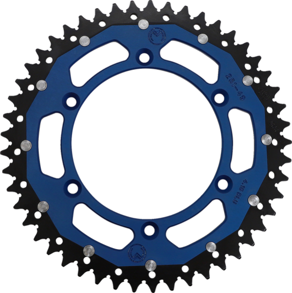 MOOSE RACING Dual Sprocket Blue 