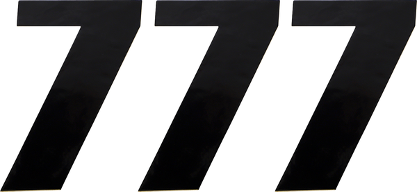 MOOSE RACING Vinyl Race Numbers Black -0