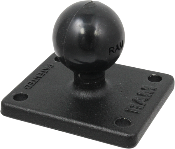 Ball Adapter With Amps Plate Black 