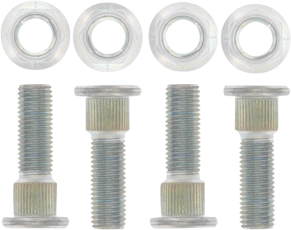 MOOSE RACING Wheel Stud-nut Kit Silver 