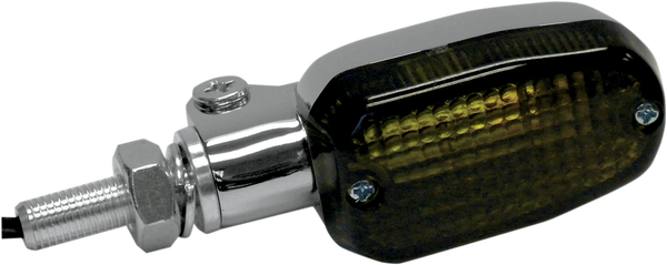 Oblong Aluminum Body Marker Lights Chrome