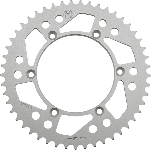 MOOSE RACING Rear Aluminum Sprocket Silver -0