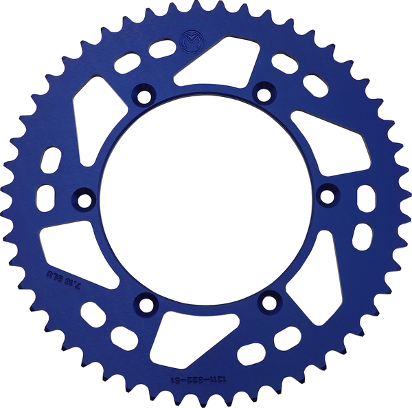 MOOSE RACING Rear Aluminum Sprocket Blue -0