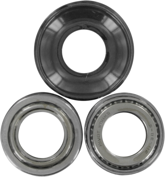 Steering Stem Bearing Kit Black, Chrome