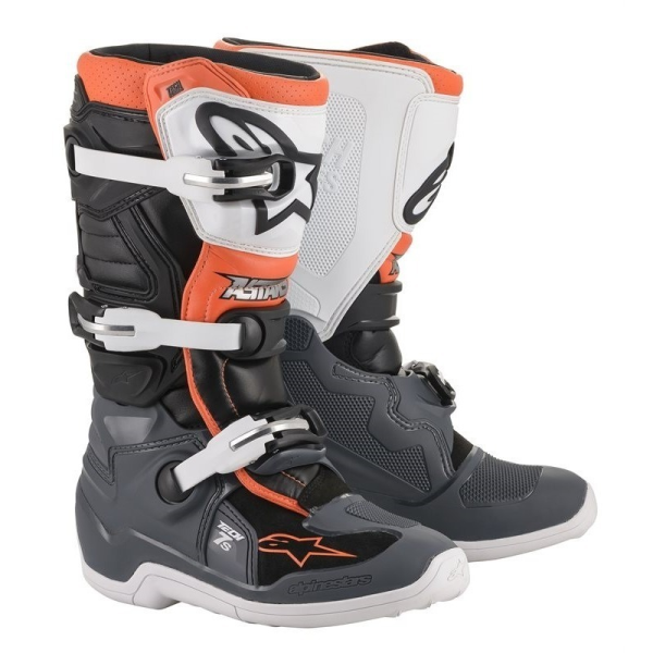 Cizme copii Alpinestars Tech 7S Black/Gray/Orange/White