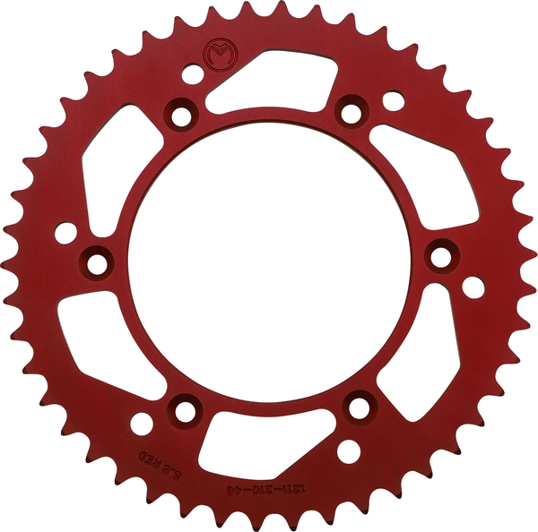 MOOSE RACING Rear Aluminum Sprocket Red -0