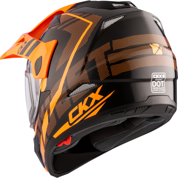 CKX Helmet QUEST RSV Moosek w electric visor Orange XS-3