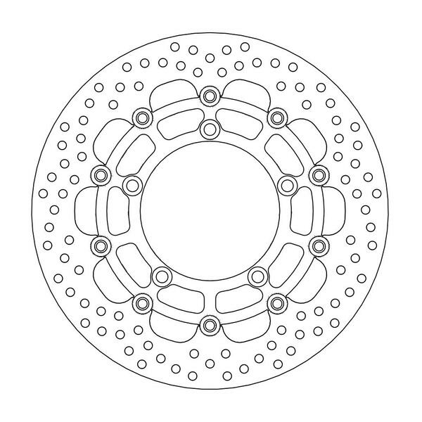 Halo Series Floating Rotor Black, Stainless Steel