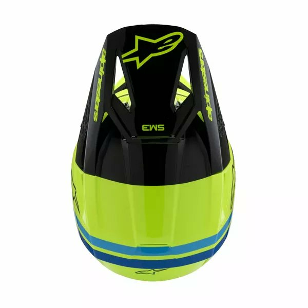 Alpinestars Youth S-m3 Radium Helmet Black, Blue, Yellow -1