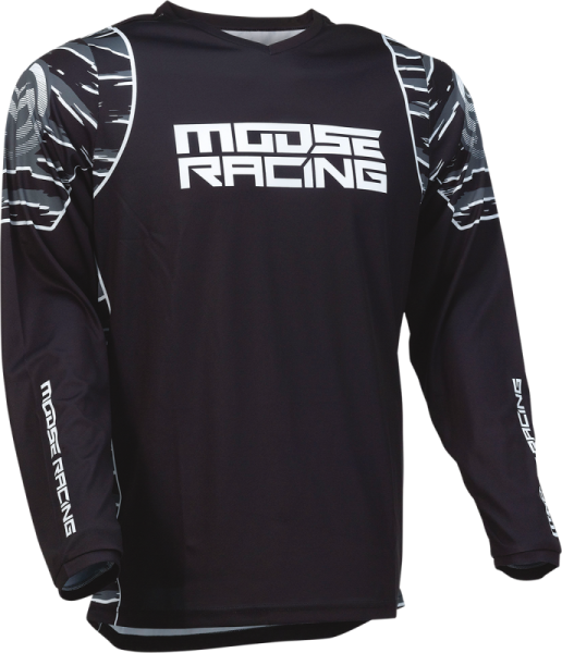 Tricou Moose Racing Qualifier Black/White-4