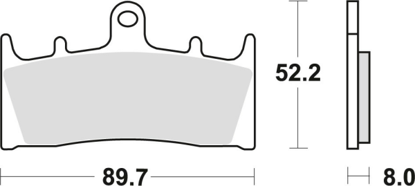 Placute frana fata TRW Sinterizate STREET KAWASAKI ZX9R '96-'01/ZRX 1100/1200 '96-'06/VN 1500 '02-'03/VN 1600 '04-'08/SUZUKI GSF 1200 '01-'05/GSX 1400 '01-'07/VZ 1600 '04- '05