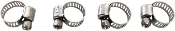 MOOSE RACING Gear Drive Hose Clamps Silver 