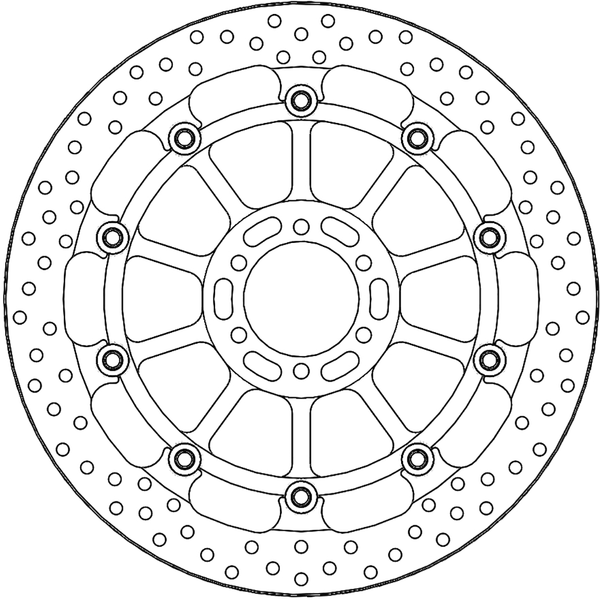 Halo Series T-floater Brake Rotor Black, Stainless Steel-2387b3f86b99c04babff0f072c9e3902.webp