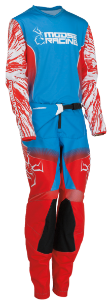 Pantaloni Copii Moose Racing Agroid Red/White/Blue-1