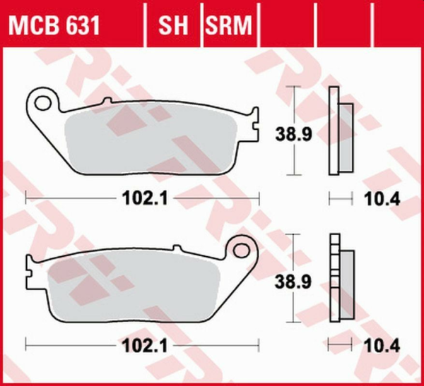 Placute frana fata TRW Sinterizate YAMAHA RA 125/400 X-MAX '17 -/ YP 125/250 X-MAX '10 -'16/YP 400 X-MAX '13 -'16