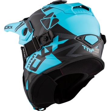 CKX Helmet + Goggles TITAN Climb Mat Light Blue 3XL-0