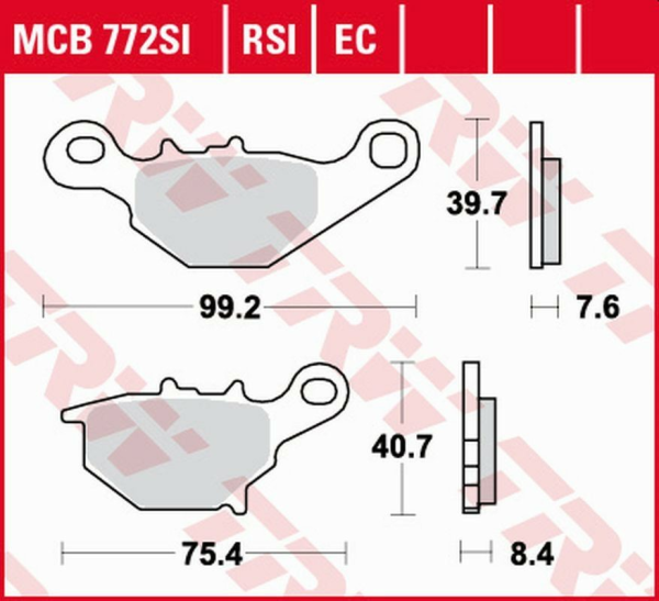 Placute frana spate TRW Sinterizate OFFROAD SUZUKI RM 85 / L '05 -