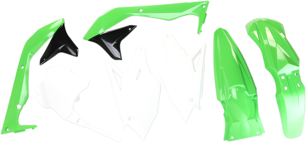 Full Body Replacement Plastic Kit Black, Green, White-0