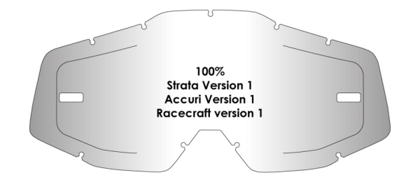 Lentila Airscreen 100% Strata/Accuri/Racecraft Version 1-1