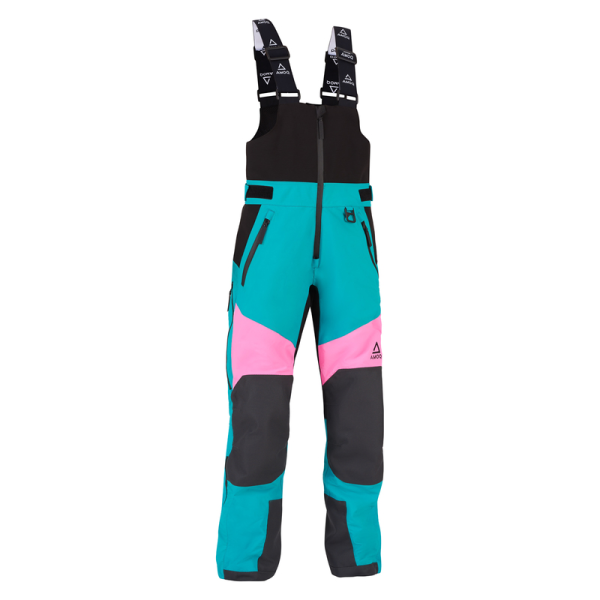 Pantaloni Dama Snowmobil AMOQ Aspect Black/Turqoise-6